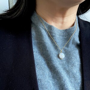 “French style baroque pearl” pendant / golden jewelry / gold necklace / fine jewelry / minimal style / fine jewelry / pearl