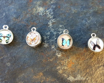 Double-sides 12mm Butterfly Charms