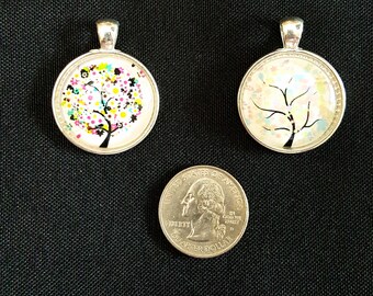 25mm/1" Glass Tree of Life Cabochon