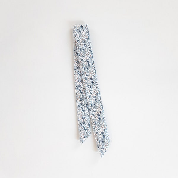 Foulard femme bracelet tissu bleu pour montre à nouer bracelet bleu montre foulard