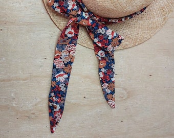 Fabric belt to tie fabric to tie headband liberty headband woman thorpe autumn Mother's Day gift handmade ceremony belt