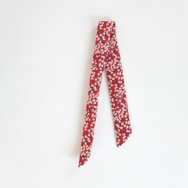 Foulard femme bracelet tissu rouge pour montre foulard femme à nouer bracelet rouge