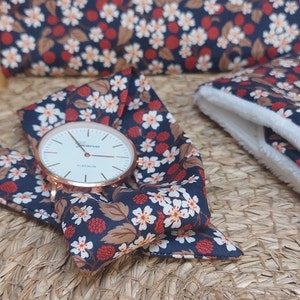 Montre foulard bracelet femme tissu à nouer bracelet tissu liberty automne image 2