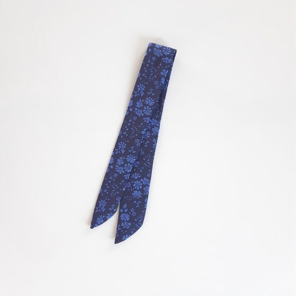 Bracelet foulard bleu Bracelet tissu femme Montre à nouer Montre tissu  Montre bracelet tissu Montre Liberty Montre bracelet Liberty