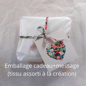 Montre femme à nouer bracelet tissu Liberty Mitsi bleu image 5