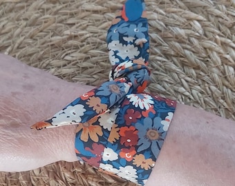 BRACELET montre foulard femme tissu pour cadran montre tissu soie Liberty