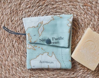 Pochette Imperméable Pour Savon Solide – étui Lavable, Zéro Déchet – Idéal Voyage, Piscine, Douche