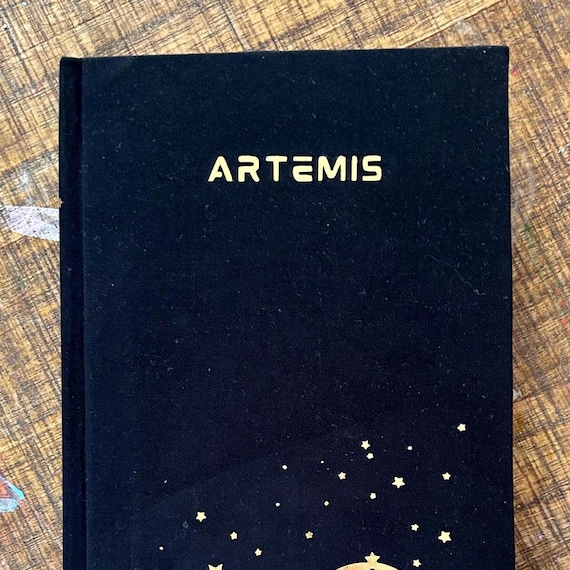 Artemis Hardcover Deluxe Edition, by Andy Weir |rebind, Cloth