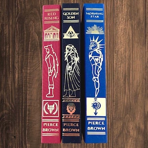 Red Rising Trilogy by Pierce Brown, Handmade Hardcover Deluxe Edition image 1