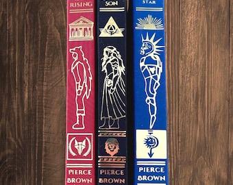 Red Rising Trilogy by Pierce Brown, Handmade Hardcover Deluxe Edition