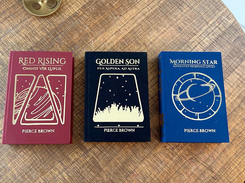 Red Rising Trilogy, Hardcover Deluxe Edition, Rebind, by Pierce Brown ...