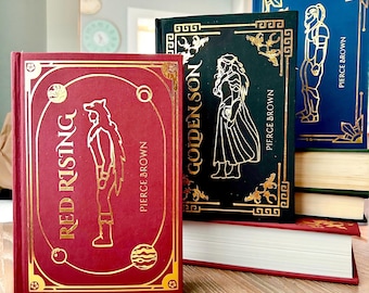 Red Rising Trilogy by Pierce Brown: Handmade Rebound Hardcover Deluxe Edition