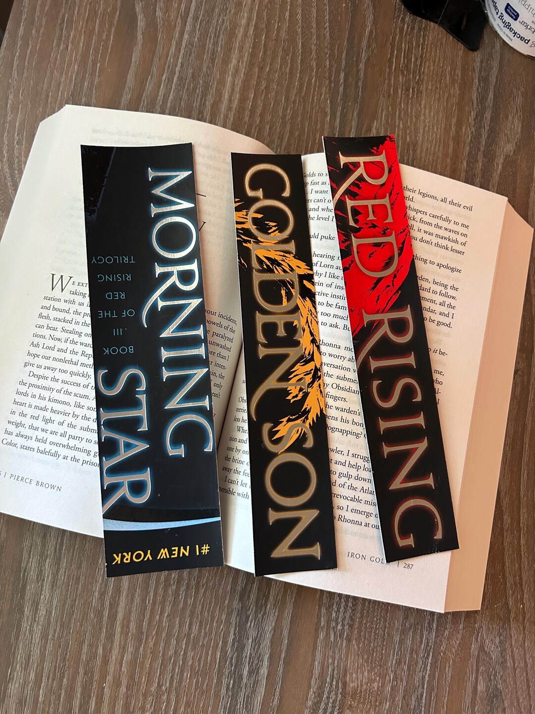 Red Rising Bookmark Print Red Rising Cover Bookmarks - Etsy