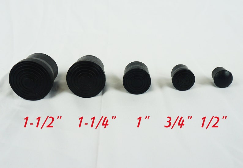 Gracest Rubber Leg Tip, Chair Leg Caps, Stools Table Foot Cover, 11/2 Inch Black Anti Slip