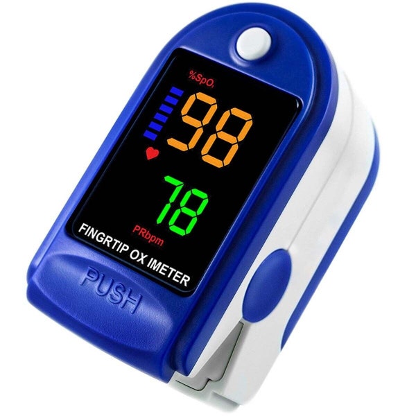 Finger Tip Pulse Oximeter Meter SpO2 Oxygen Saturation rate Heart Blood Monitor healthy