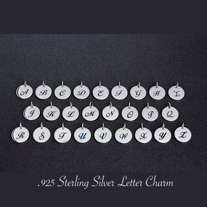 Autism Awareness Puzzle Piece and Letter Charm Sterling Silver Necklace ...