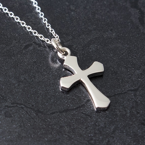 MLWSKERTY Collana con croce europea e americana con pietre preziose e ciondolo a forma di croci grandi, gioielli religiosi, da donna, girocollo, come da immagine
