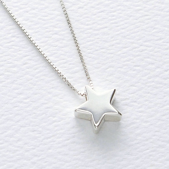 Sterling Silver Mini Star Pendant Necklace, FREE SHIPPING