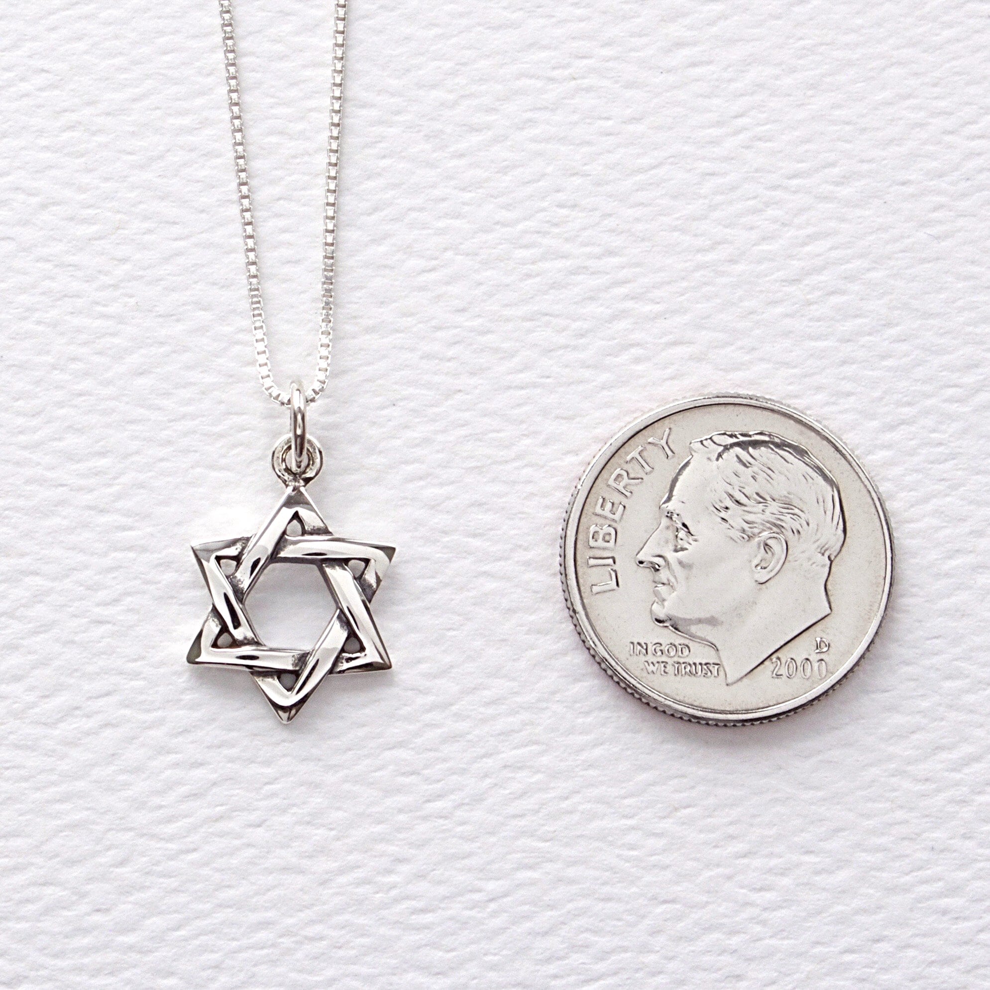 ROMANTIC WORK Collana a forma di stella di David, in argento Sterling 925, con ciondolo a forma di stella di ebraico, Yhvh Yhwh Yehovah Yahweh