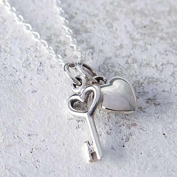 Tiniest Key Charm Silver, Valentine's Day Jewelry | Catbird