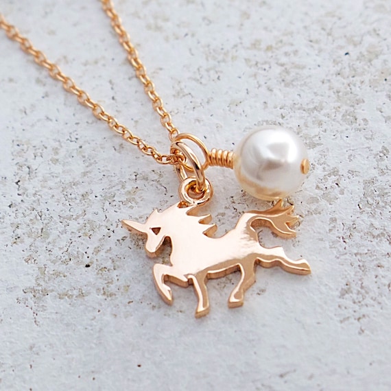 Unicorn necklace shop etsy