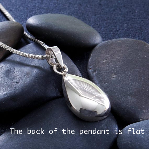 ucalypt Teardropネックレス　シルバー Sterling Silver Teardrop Necklace, Raindrop Necklace, Water