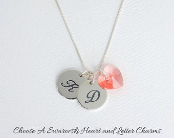 Swarovski initial charms best sale