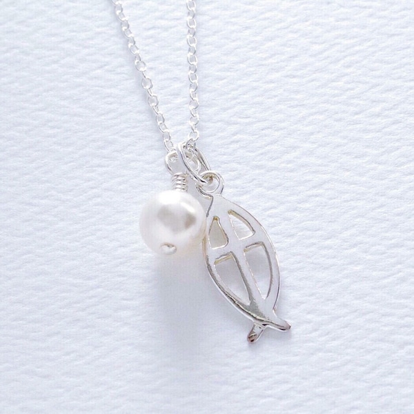 Ichthus Necklace - Etsy