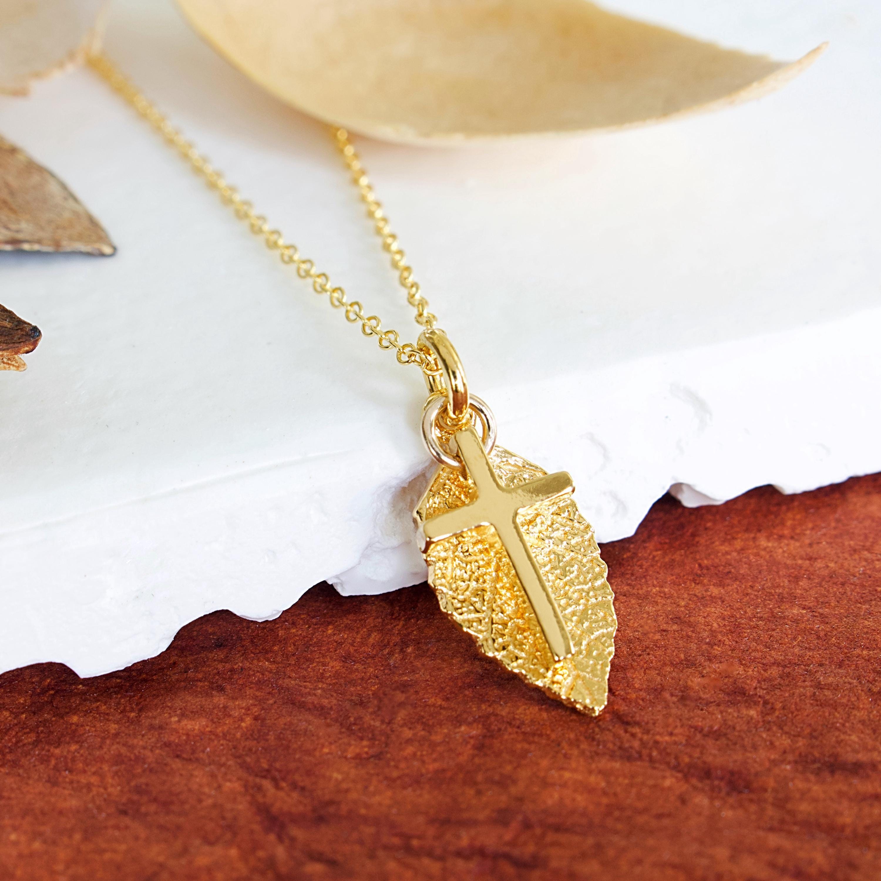 24k gold cross - Etsy 日本