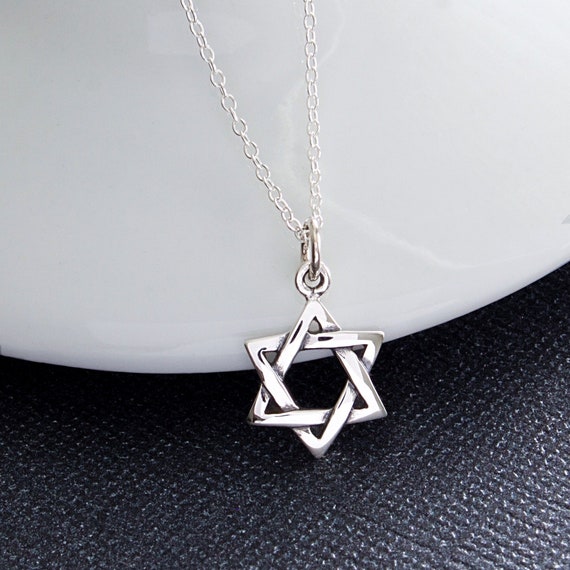 YAFEINI Collana Stella Di David In Argento Sterling 925 Con Conchiglia Abalone, Gioiello Religioso Ebraico Per Hanukkah, Regalo Per Donna E Uomo - 5