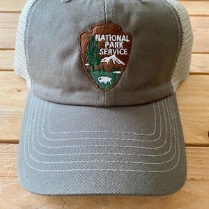 National Park Service Olive & Khaki Cap w/Mesh back  FREE SHIPPING