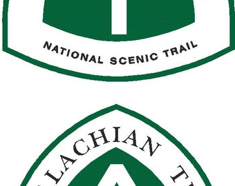 2 Appalachian Trail Scenic Trail decal FREE SHIPPING