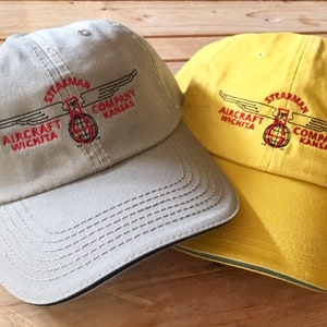 Vintage Stearman Logo Hat  FREE SHIPPING