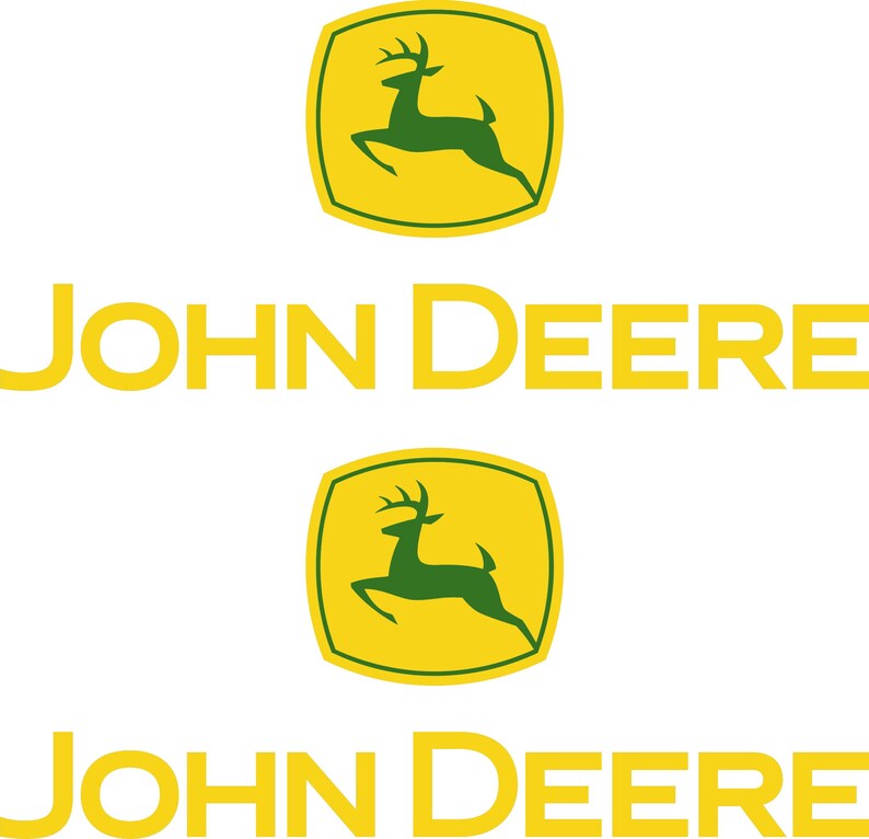 2 John Deere decals FREE SHIPPING Etsy