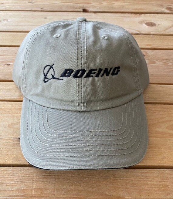 Khaki BOEING Logo Cap Free Shipping in 