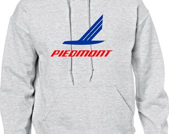 Vintage PIEDMONT Logo Hooded Sweatshirt  FREE Shipping in the USA
