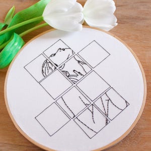 Contemporary Hand Embroidery *Samena* Pattern Digital Download