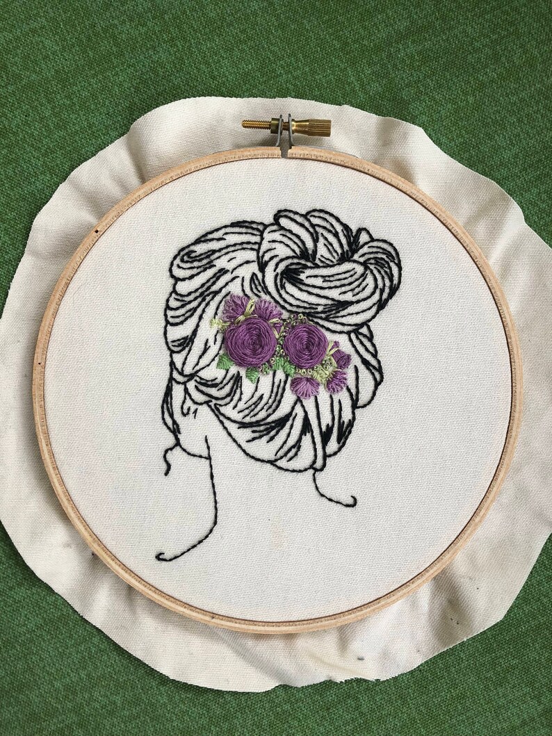 Contemporary Hand Embroidery Pattern adelaide Digital Etsy