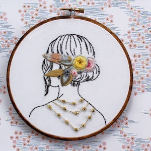 Boho Stickdatei Harper Hand Stickmuster Digital Download