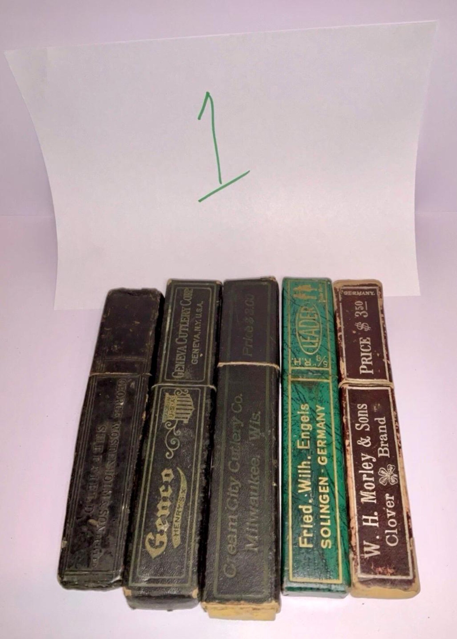 Traditional Razor Case Antique/vintage Lot of 5 Different Straight Razor Cases - Etsy