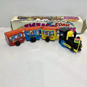 ビンテージ　ブリキおもちゃ　ミニ ビンテージ ゼンマイ巻き上げ式 ZIG-ZAG ウエスタン #970 コミック