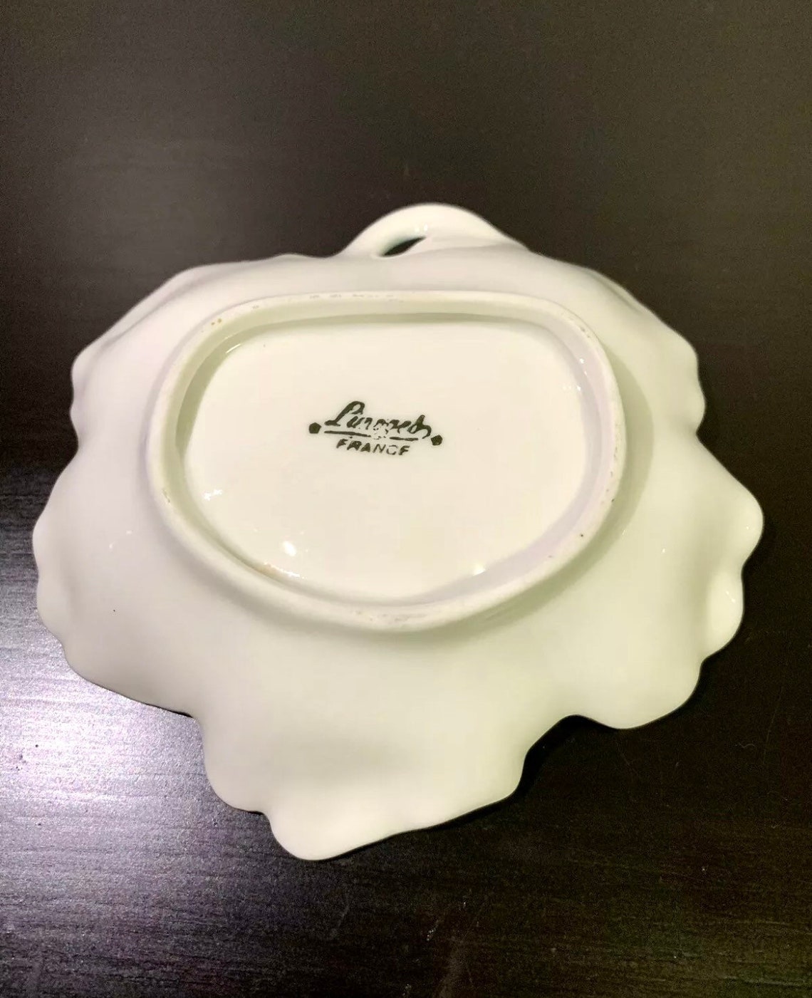 Vintage Limoges RARE Leaf Shaped Candy Dish Etsy