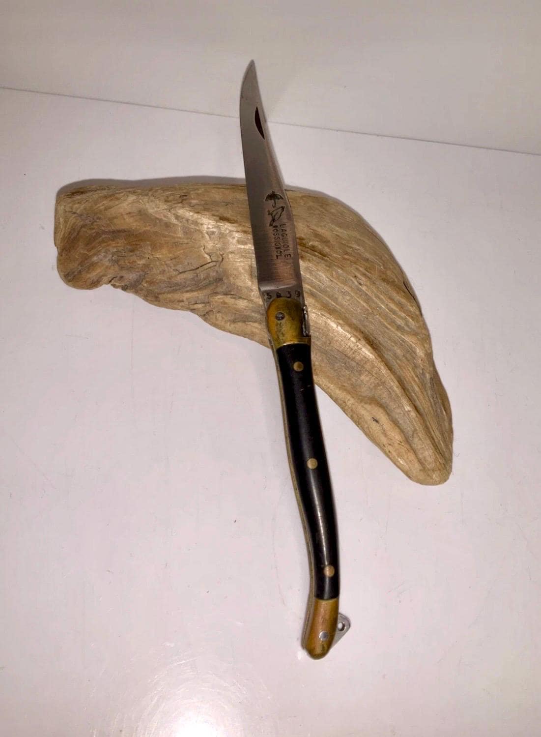 Rare French #440 ROSSIGNOL LAGUIOLE Wooden Handle Folding Pocket 