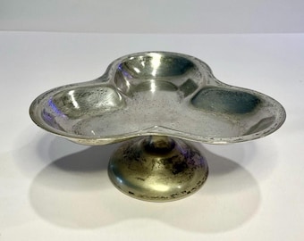 アンティーク Grandall Pettee Co NY #16 シルバープレート トリプルアイスクリームボウル 皿 希少品