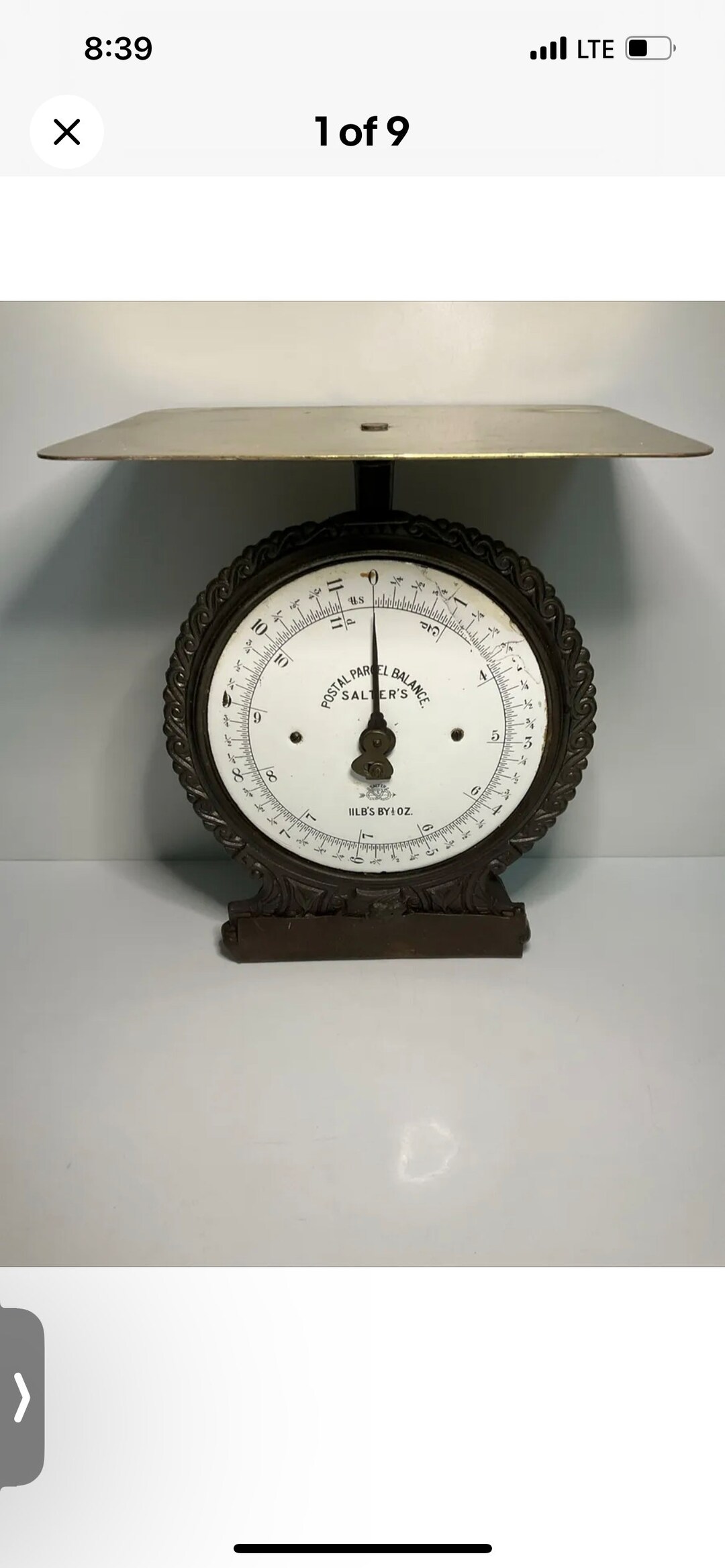 Antique Salter Scales Ornate Cast Iron Brass Postal Parcel Etsy