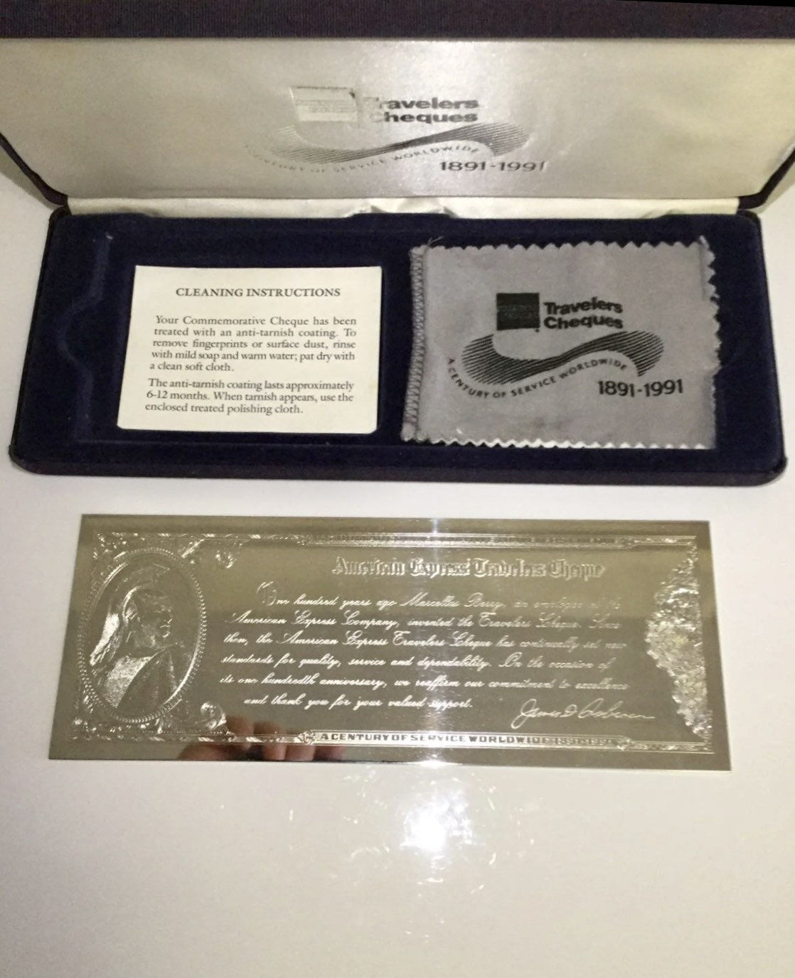 American Express Specimen Travelers Cheques- 6 Items- 4