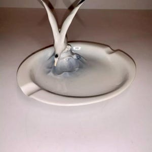 Vintage Beautiful Metzler and Ortloff Porcelain Seagull Ashtray 6&quot;, Made in Germany