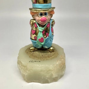 Vintage  Ron Lee Pudge Clown Figurine 4.75”, Signed