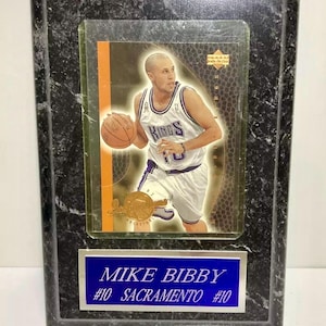 Carte de basket-ball RARE Mike Bibby 10 Sacramento Kings 2001-02 SUPER-PONT