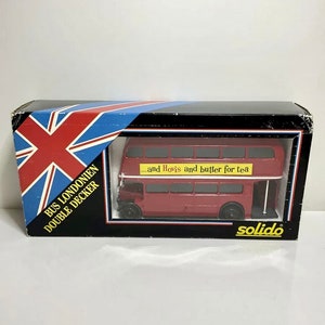 Vintage Solido Bus Londonien Autobús de dos pisos, hecho en Francia